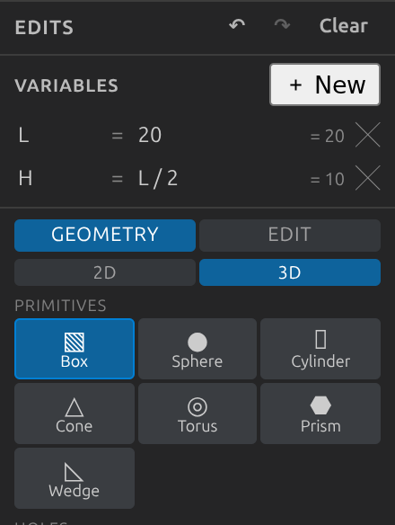 Geometry creation ops