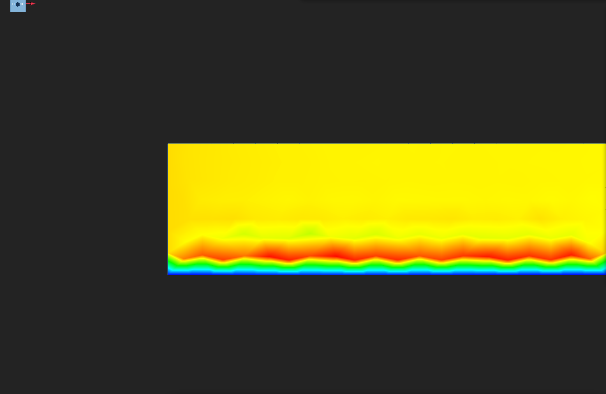 Fluid velocity on the final frame