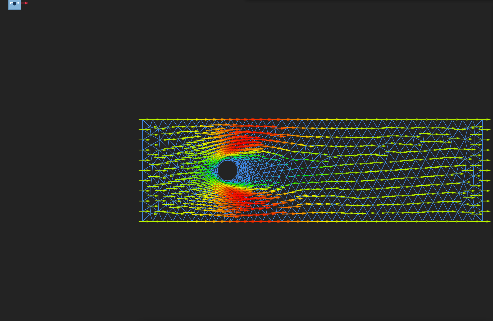 Velocity arrows on the final frame, in quiver mode