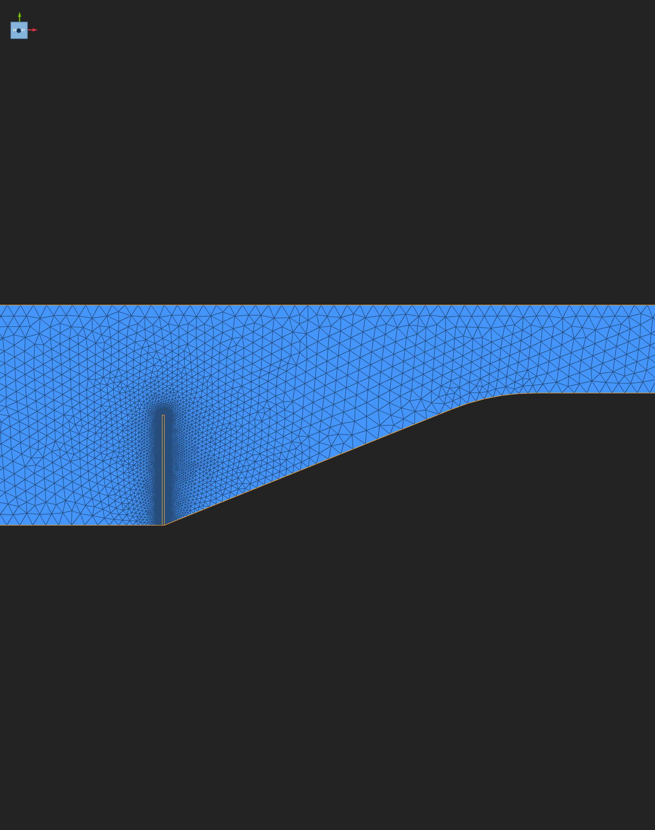 The exported mesh of both faces