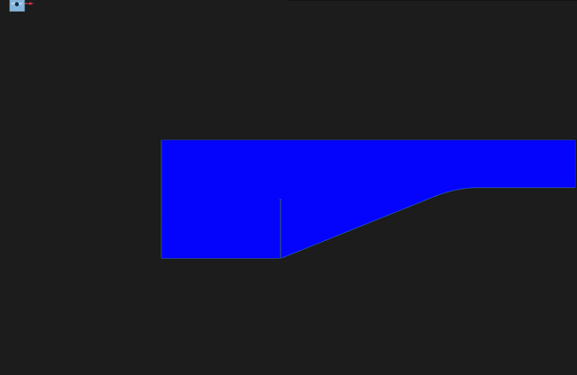 Fluid velocity over the coupled steps