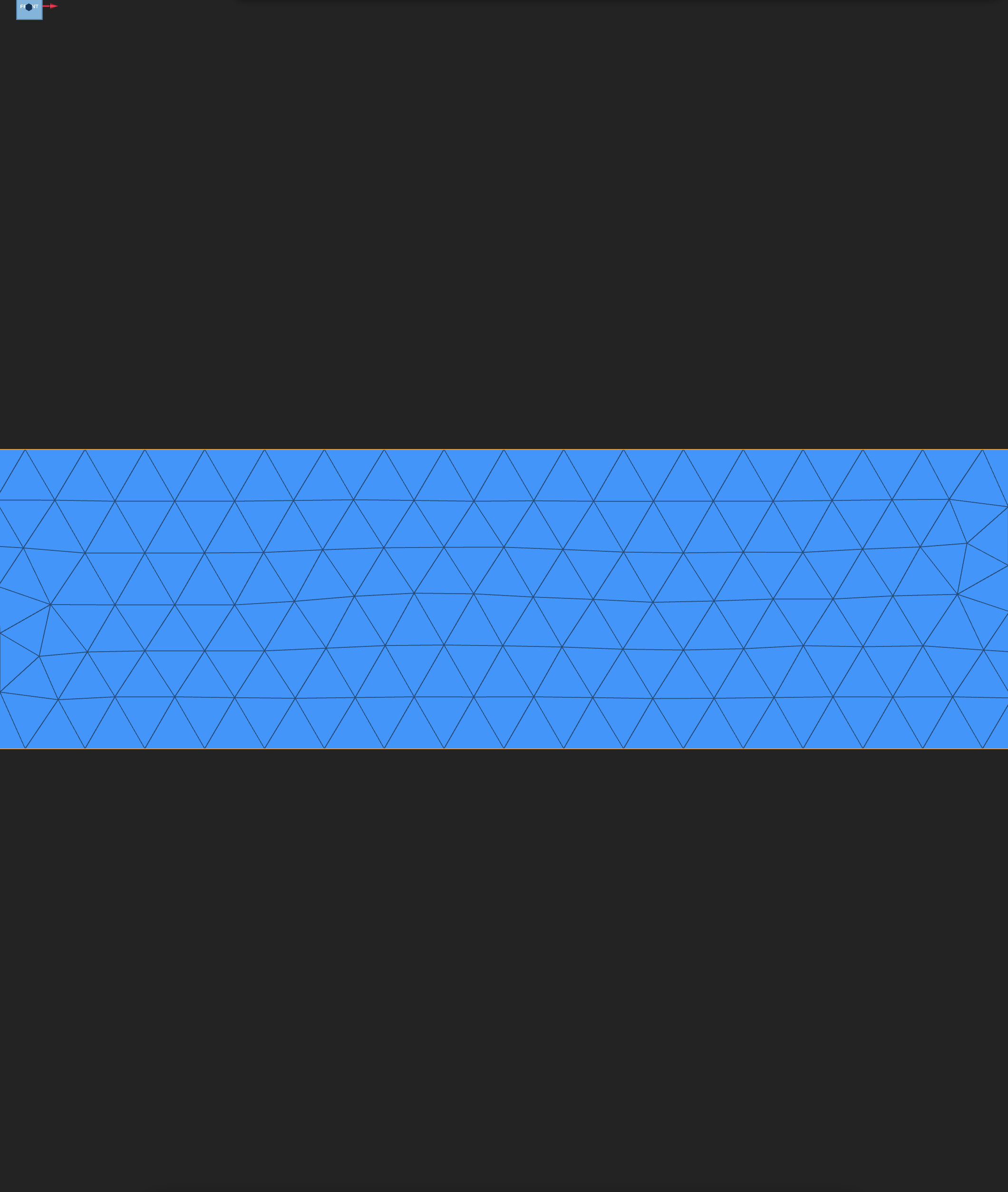 Exported rectangle mesh in Post-Processing