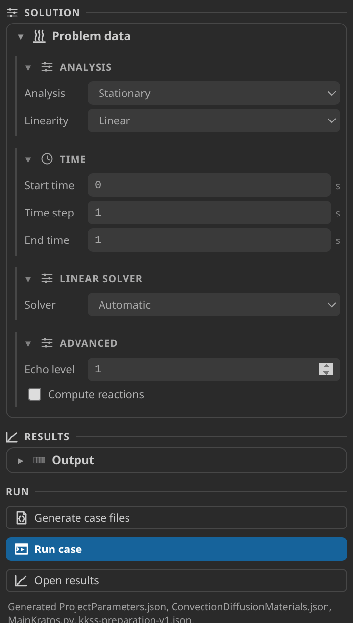 Problem data form with preflight and Generate
