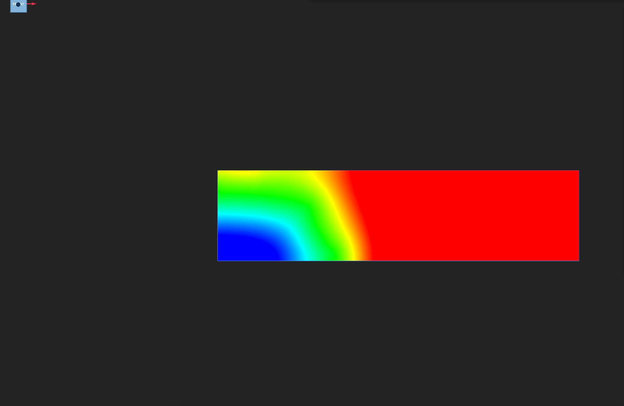DISTANCE at t = 0.2 s with the free surface at its zero level